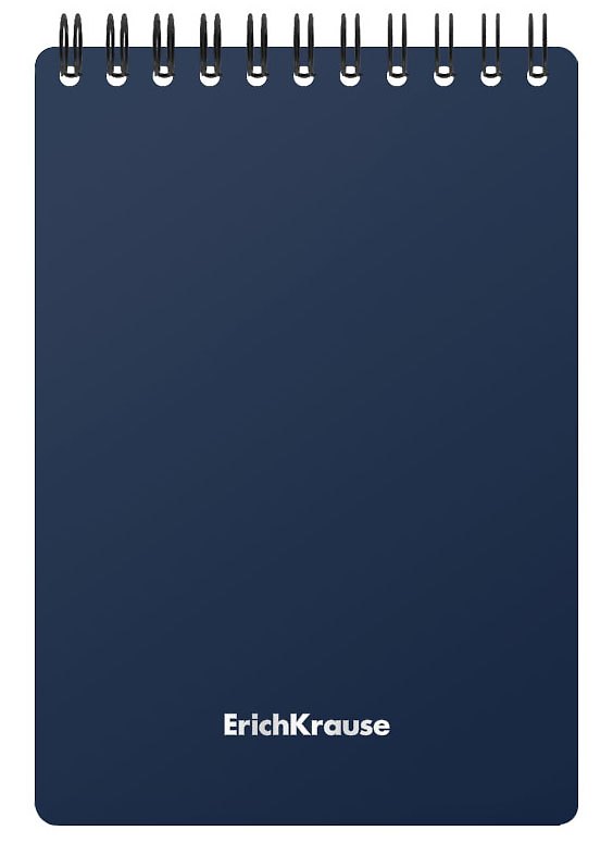 Блокнот А6 60л кл. "Classic" пласт.обл., спираль, ассорти, ErichKrause  2928446 — 1