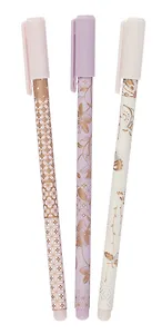 Ручка гелевая черная "Muse" 0,5 мм, ассорти, Hatber