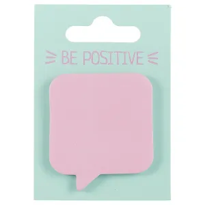 Стикеры «Be positive. Сноска» розовые, 45 х 51 мм