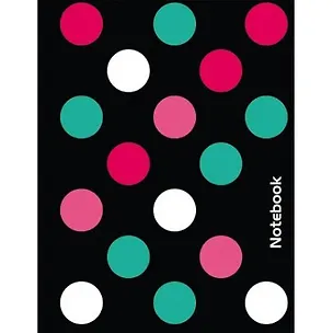 Записная книжка, Феникс+, А6 (117*151) 96стр "Горохи на чёрном" голографическая пленка 327236