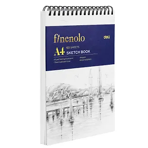 Альбом для графики А4 40л "Finenolo" 160гр/м2, спираль по короткой стороне 3056537