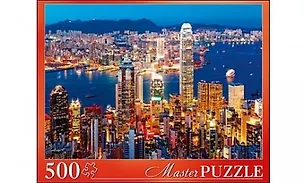 Пазл Masterpuzzle 500 эл.50*34,5см. Ночной Гонконг ГИМП500-6159 340602