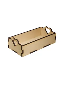 Ящик с сердцем (2160500) (20х10х6см) (МДФ) (упаковка)