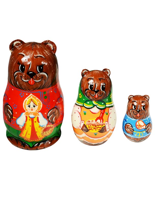Матрешка 3 предм. "Узор", арт. С-4 (596) 2554892 — 1