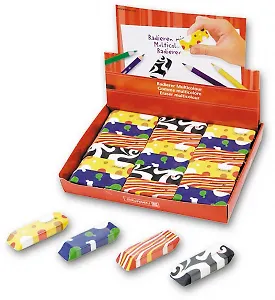 Ластик "Multicolor" 4,3*1,9*0,8см,цвет ассорти, Brunnen