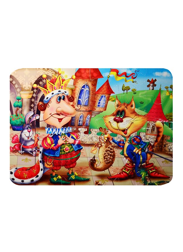 Пазл мягк. MAXI PUZZLE Кот в сапогах (01061) (24 эл.) (300х215мм) (В гостях у сказки) (3+) (упаковка) 2510651 — 1