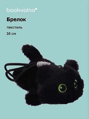 Брелок Котенок черный (текстиль) (16см) (12-21082025-F42) 3137331