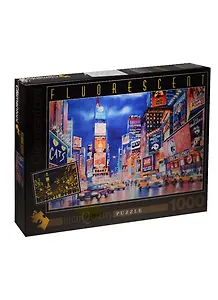 Пазл 1000К 39249 Clementoni Флуоресцентный Огни Нью-Йорка (п) (69х50см) (High Quality Collection) (коробка)