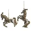 Фигурка декоративная подвесная Лошадка золотая, 2 варианта (9х2х8) — 3126938 — 1