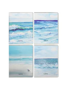 Записная книжка А7 64л лин. "Take me to the ocean" карт.обл., с ПВХ-обложкой, тонир.внутр.блок, LENWA