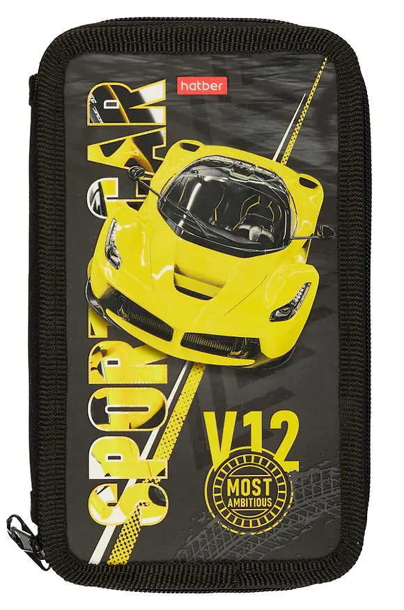 Пенал 2 отделения "Автоспорт" 19*11 см, молния 3020399 — 7