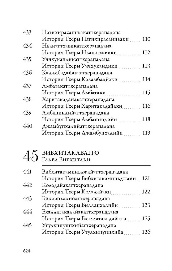 Книга Ападана. Том II. Истории старших монахов и старших монахинь Будды Готамы () — 6