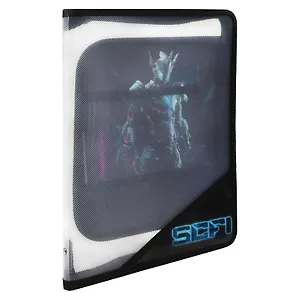 Папка для труда А4 "Ледяной робот" 32,8*22,8 см, пластиковая, молния с трех сторон