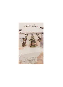 Кулоны в асс.2 Две пальмы бронза (QA QE 53) (14021297) (упаковка)