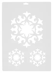 Трафарет пластиковый. 22х31 см. "Орнаментальная розетка 1". -СПб: Форте, 13746583 270825