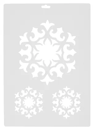 Трафарет пластиковый. 22х31 см. "Орнаментальная розетка 1". -СПб: Форте, 13746583 270825 405856