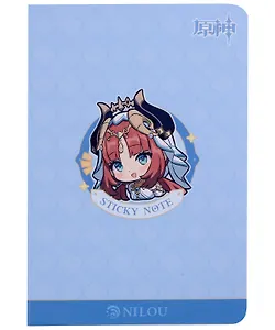 Блоки для записей, 4 штуки "Chibi Expression Nilou" диспенсер-книжка