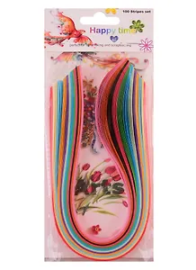 Бумага для квиллинга Радуга (10мм) (длина 35см) (упаковка)