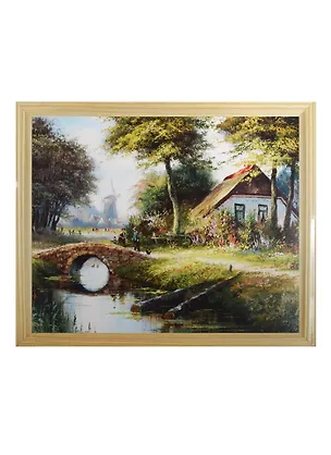 Картина Дом в деревне (MC-12) (20х25) 2503616