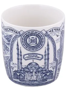 Кружка Чечня фарф. рис.син.