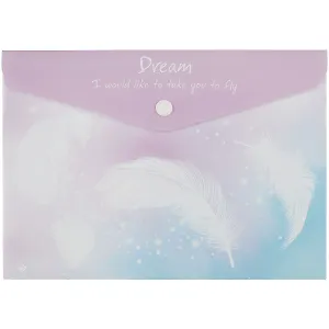 Папка-конверт А5 на кнопке "Feather"