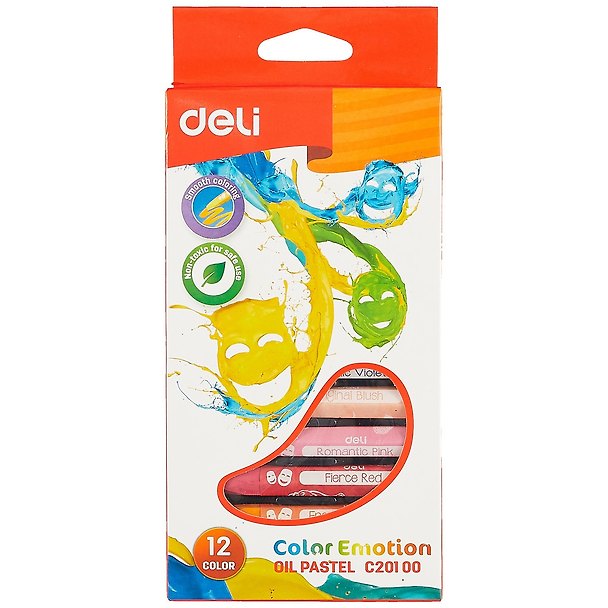 Пастель масляная «Color Emotion», 12 цветов, Deli 261925 — 1