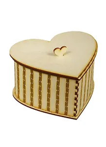 Шкатулка Сердце (2150422) (14х11,7х9,3см) (игрушка из дерева) (упаковка)