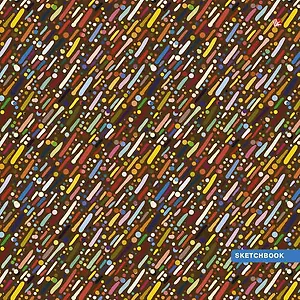 Тетрадь, 80 листов, 195х195, нелин. (Скетчбук), Эксмо, Серия Яркие краски, тв.обл., мат.лам., евроспираль