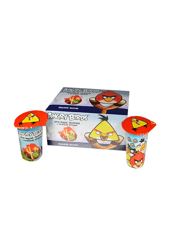"ANGRY BIRDS" Хлебные палочки с шоколадным кремом (35г) 2395972 — 1