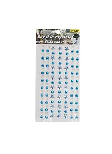 Стразы-кристаллы средняя упаковка (1461-5G/2) (голуб. бус. звездочки/бел. жемчуг)