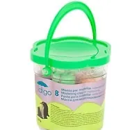 Набор д/творчества IDIGO Набор д/моделирования в ведре 8 цв+1 форм. 120 гр