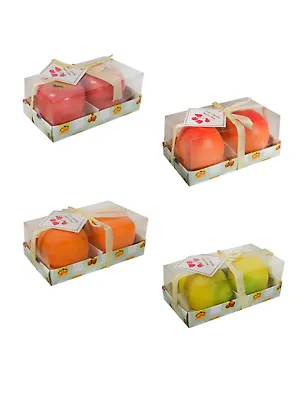Набор из 2-х свечей Фрукты (13х6,5х5,5) (4 вида) (671157) 2423443