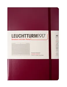 Книга для записей A5 125л кл. "Classic" тв.обл., красный портвейн, Leuchtturm1917