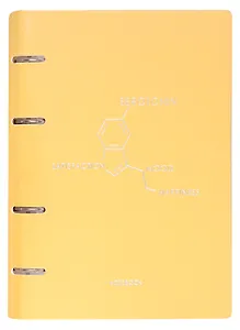 Тетрадь на кольцах в клетку Listoff, "Pearl. Желтый", 120 листов