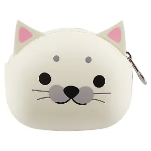 Монетница-кошелек Белый котик (9см) (силикон) (ПВХ бокс) (K003)