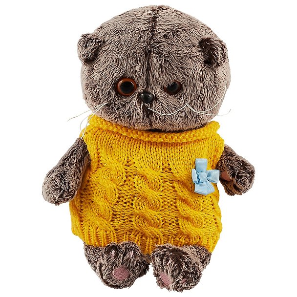 Игрушка мягкая Budi Basa, Басик BABY в жилетке 20 см BB-037 2698212 — 1