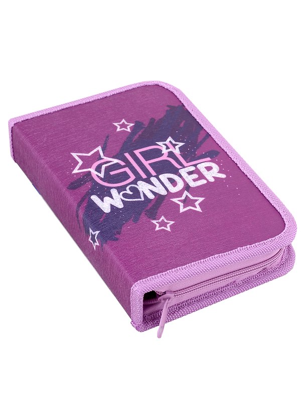 Пенал «Girl power», 1 отделение, откидной клапан, 20х13х4 см, Seventeen 2892755 — 1