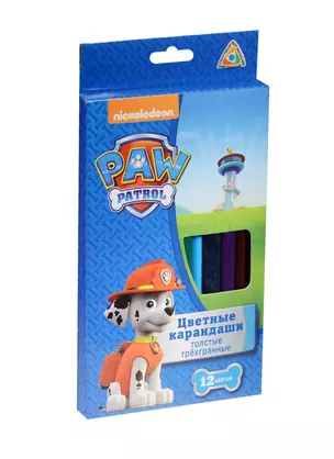 Карандаши цветные Paw Patrol, 12 цветов — 240773 — 1