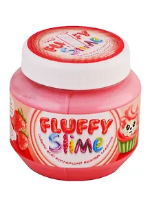 Слайм Monsters Slime, Флаффи, 250 мл, артикул FLB001, клубника