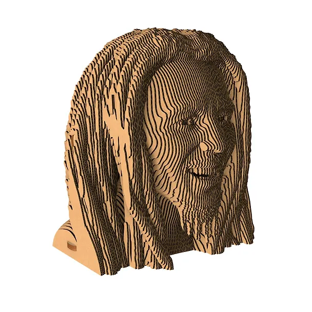 Конструктор из картона Декоративный бюст - 3D Боб Марли/Bob Marley 2912681 — 2