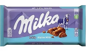Шоколадная плитка Milka Вubblу Milk (Милка Бабл Альпин Милк), 90г
