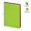 Ежедневник недат. А5 136л "Fuze. Салатовый" иск.кожа, цветной срез — 3114228 — 3