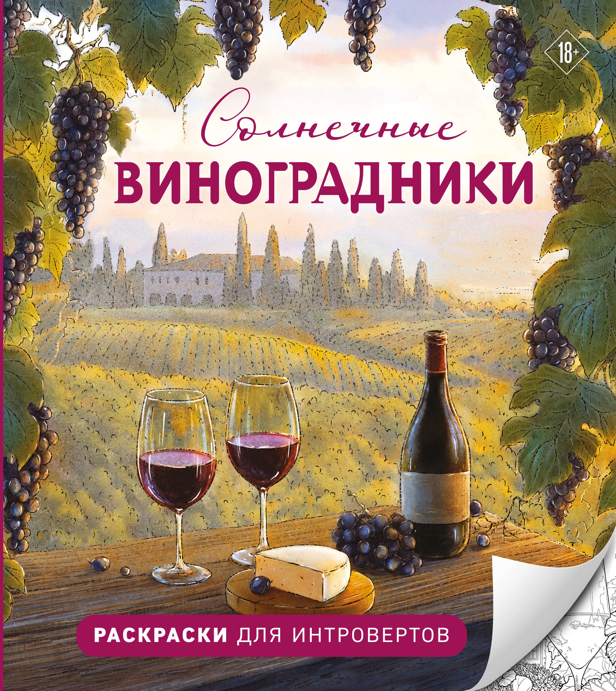 None Солнечные виноградники. Раскраски для интровертов