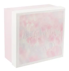 Коробка подарочная "Beautiful tulip" 20*20*9.5, жен., картон
