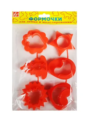 Формочки для лепки и моделирования №2 Фигуры (1026868) (6шт.) (упаковка) 2499348