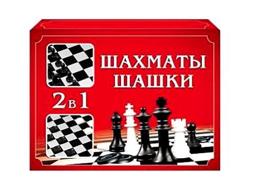 Игра настольная, Рыжий Кот, Шахматы, Шашки (в средней коробке с полями) 324793 — 1