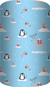 Бумага упаковочная 70*100см "С Новым Годом" супергладкая, инд.уп.