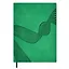 Ежедневник недат. А6+ 160л 126х174 "Софт-тач" зелёный, иск.кожа, мягкий переплет, блинт.тиснение, офсет, ляссе — 2995334 — 1