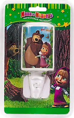 Светильник настенный «Маша и Медведь» фарфор, ёмкость для арома-масел, Маша и Медведь 224996