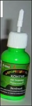 Флуоресцентный Контур по тканям акриловый Зеленый (18мл) (К3420) 2312978